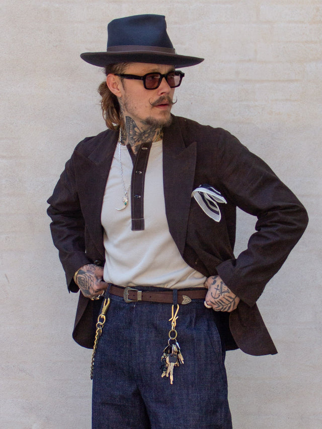 Belafonte Ragtime Clothing, Sureki Placket Henleyneck, Rakuda