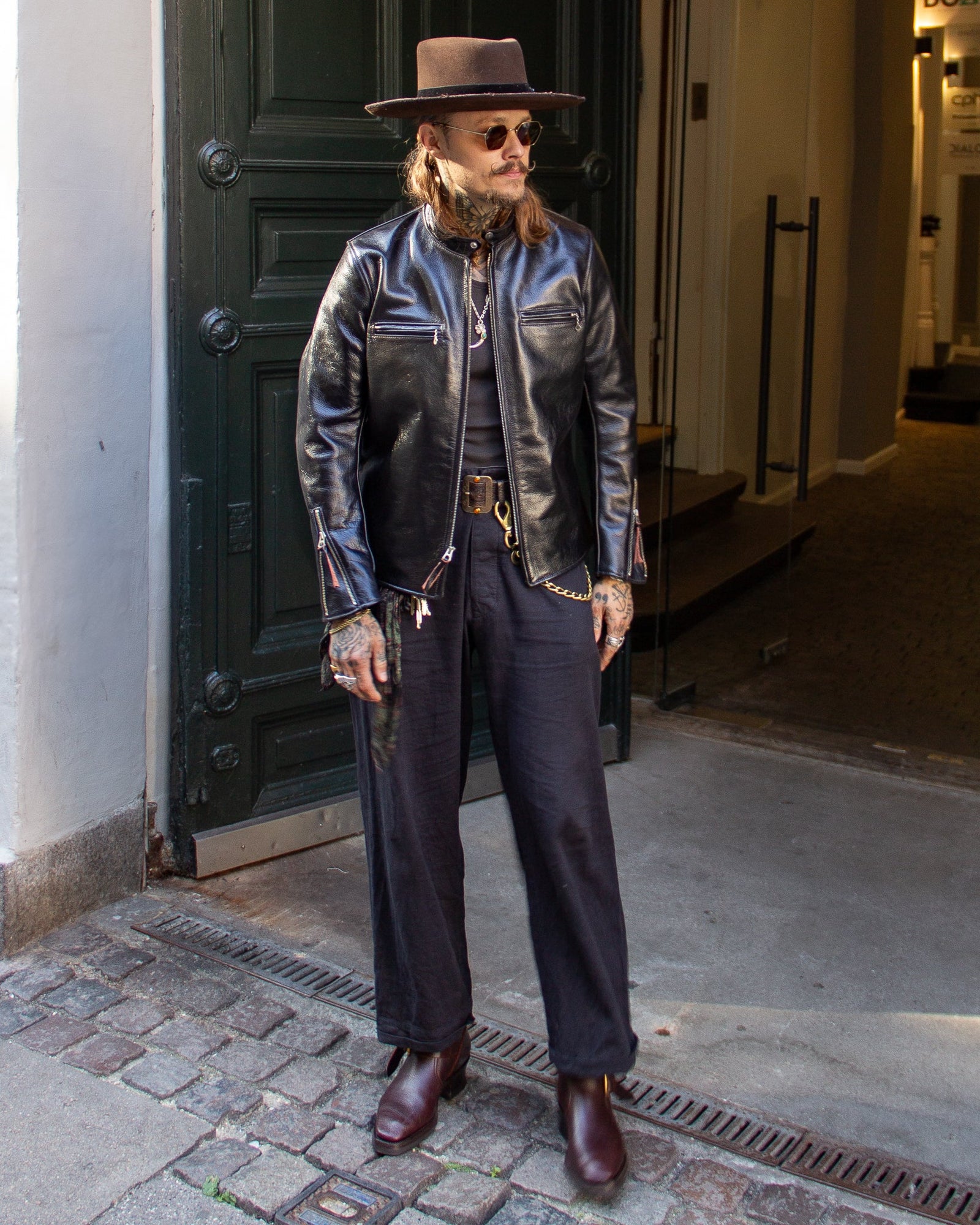 Aero Leather Clothing Board Racer J100 Jerky Horsehide
