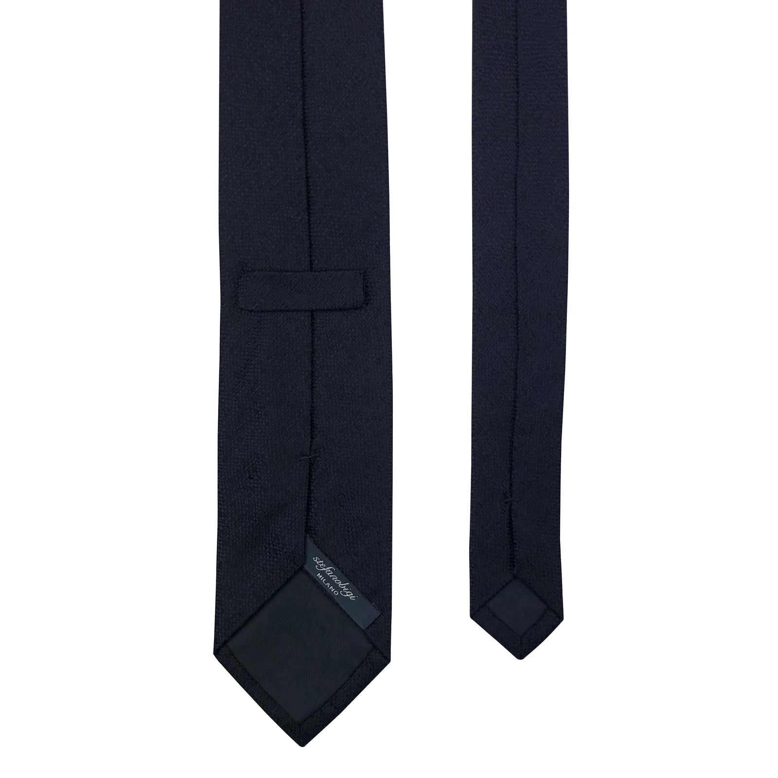 Tie in oxford irregolare - Tinta unita - Bigi Ties
