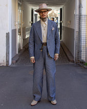 Belafonte Ragtime Clothing Hiback Trousers Buckle Back 30 6 Chambray