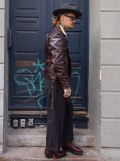 Aero Leather Clothing Rockafella Chestnut Badalassi Steerhide