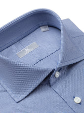 Blue Houndstooth Shirt Elgin Fit