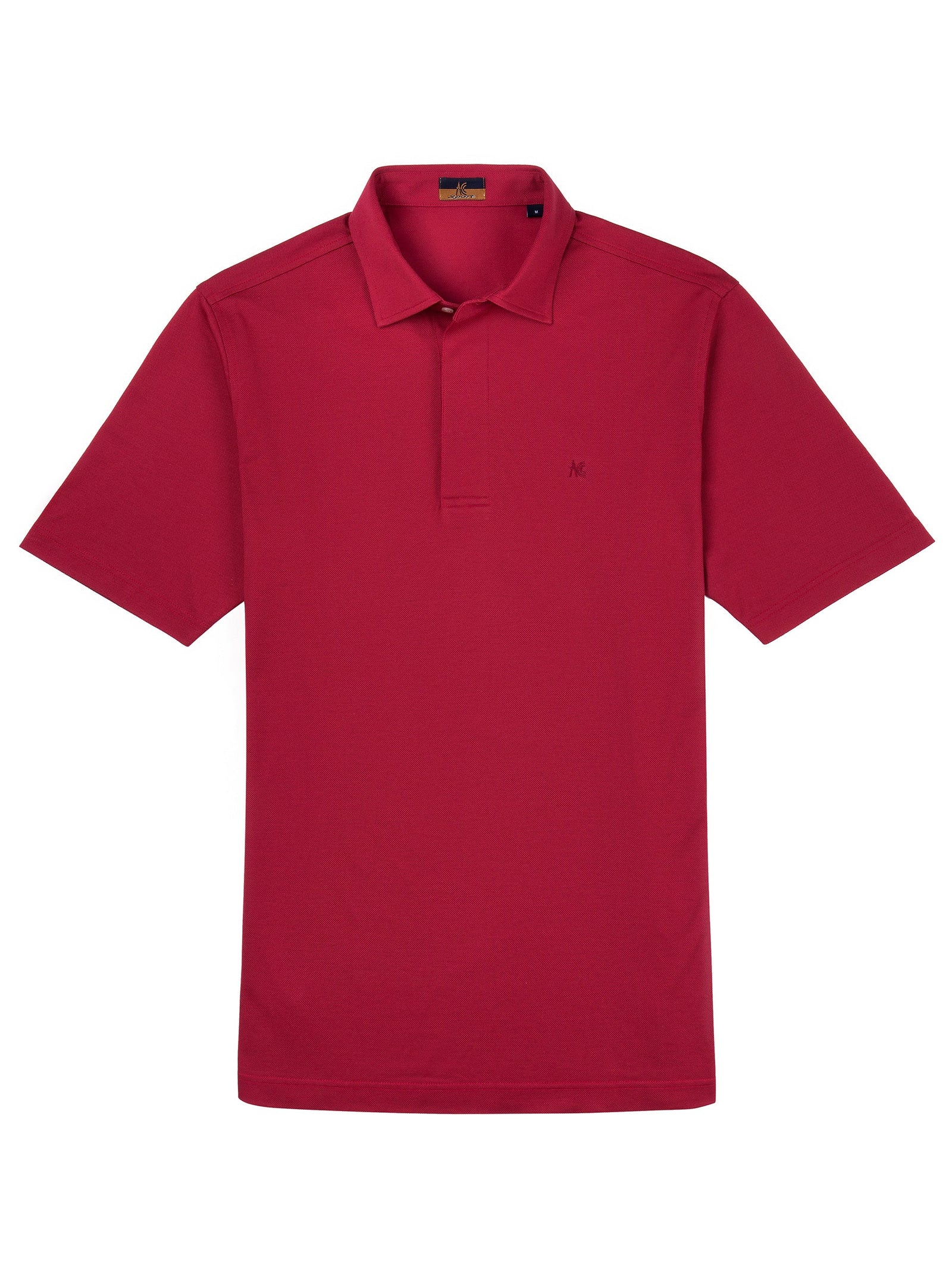 Short Sleeve Red Polo - Davis Fit (Slim)