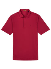 Short Sleeve Red Polo - Davis Fit (Slim)