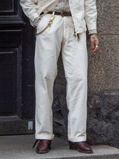 Prequel, P1002 Officer's Summer Pants, White