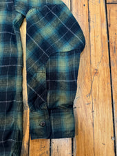 Shadow Plaid Japanese Cotton Flannel Dustbowl Work Shirt