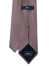 Brioni Orange Micro Pattern Tie