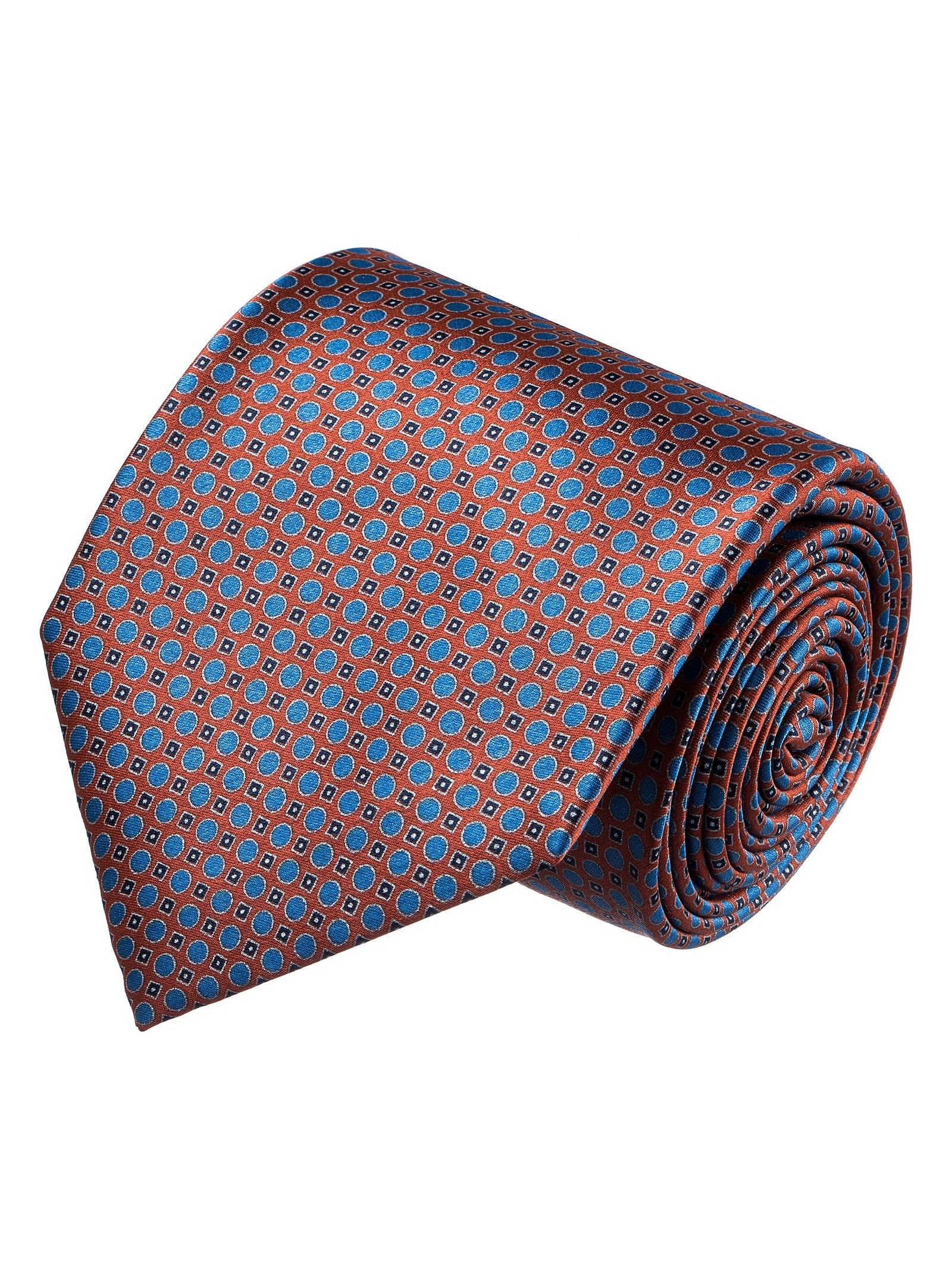 Brioni Orange Micro Pattern Tie