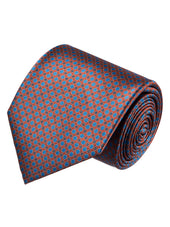 Brioni Orange Micro Pattern Tie