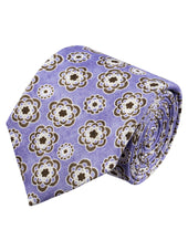 Isaia Light Purple Floral Tie