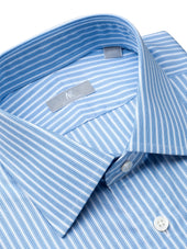 Light Blue Multistriped Shirt - Elgin Fit (Slim)