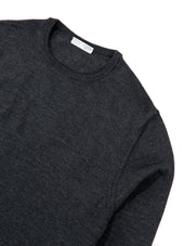 Dark Grey Crew Neck Long Sleeve Sweater