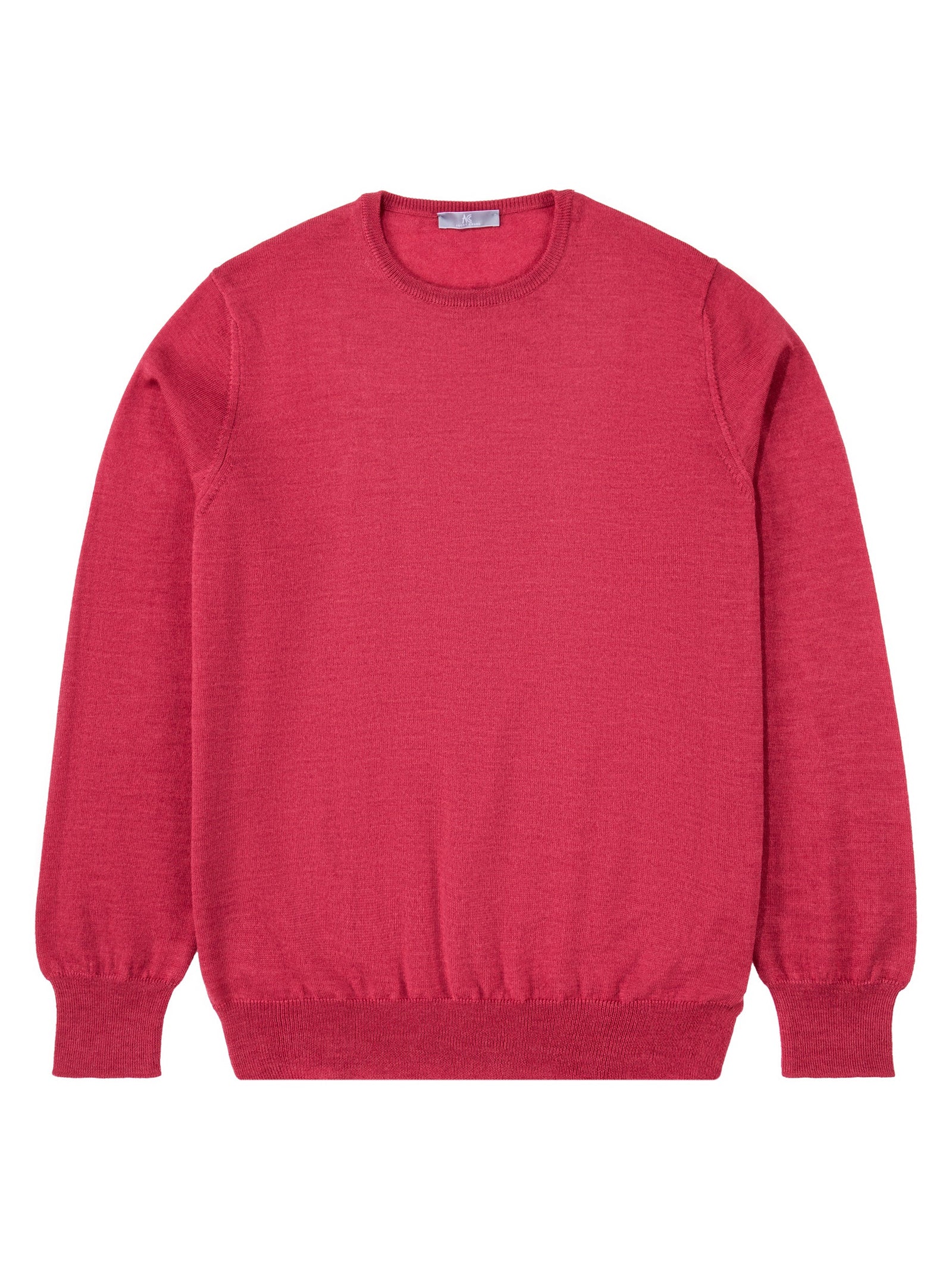 Pink Crew Neck Long Sleeve Sweater