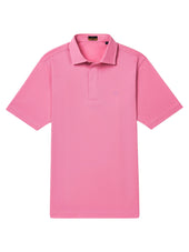 Short Sleeve Pink Polo - Davis Fit (Slim)