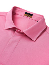 Short Sleeve Pink Polo Davis Fit