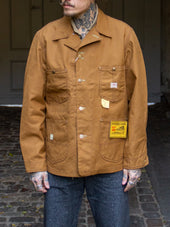 Sugar Cane Work Coat Brown Duck Canvas