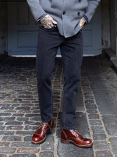 Bright Shoemakers Combat Boot Chestnut Brown