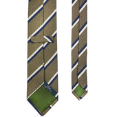 Tie in oxford irregolare - Rigata - Bigi Ties