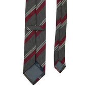 Tie in lino/seta – Rigata - Bigi Ties