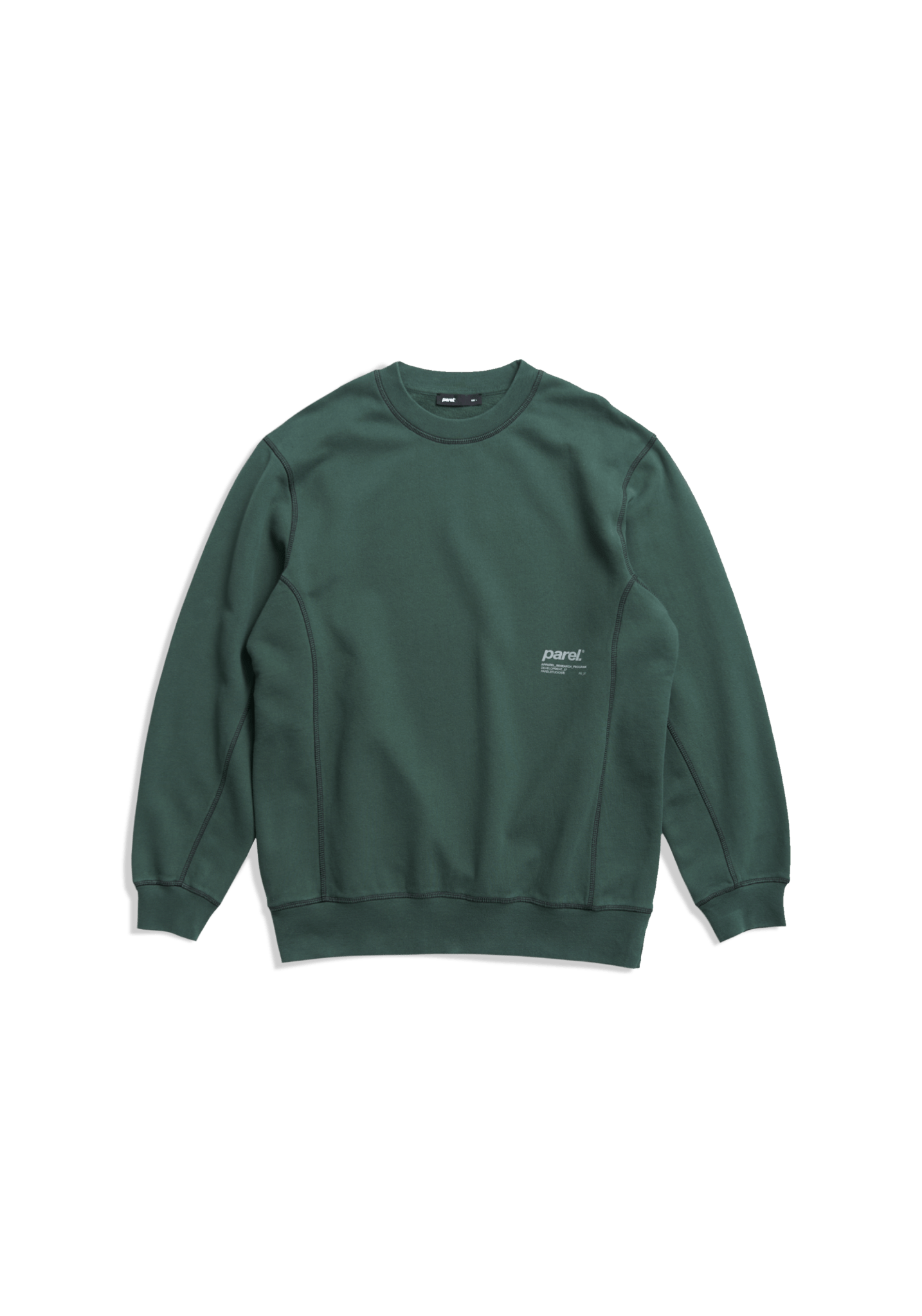 Contrast Crewneck Green