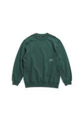 Contrast Crewneck - Moss Green