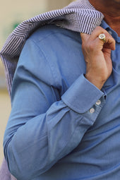 Wm X Budd Exclusive Denim Cocktail Cuff Shirt