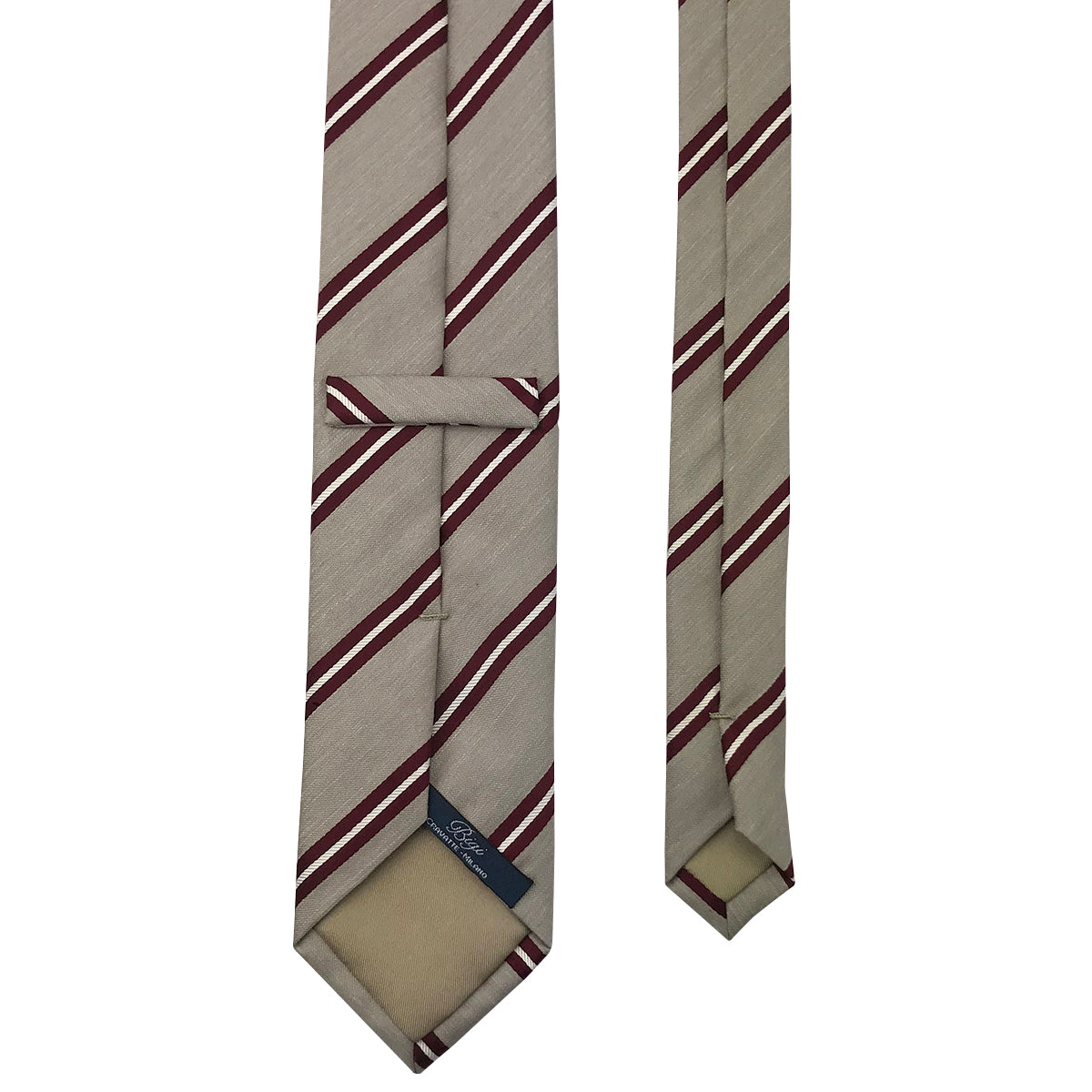 Tie in seta/lino – Rigata - Bigi Ties