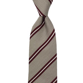 Tie in seta/lino – Rigata - Bigi Ties