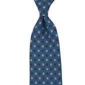 Tie in lino stampata a mano – Motivo - Bigi Ties