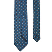 Tie in lino stampata a mano – Motivo - Bigi Ties