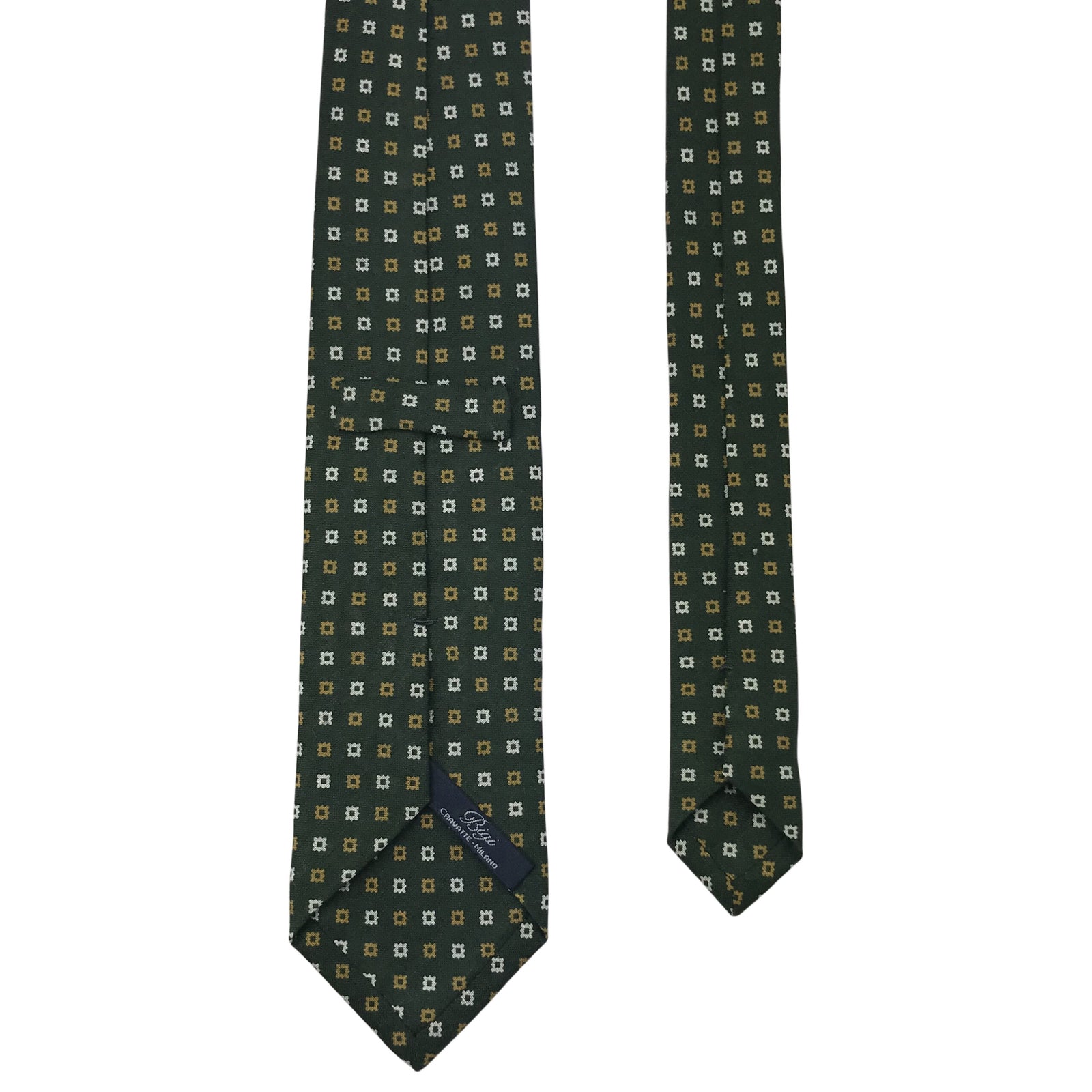 Handprinted tie in linen – Designes - Bigi Ties