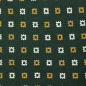 Handprinted tie in linen – Designes - Bigi Ties