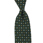 Handprinted tie in linen – Designes - Bigi Ties