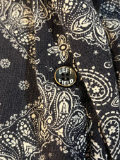 Japanese Linen Cotton Paisley Drawstring Shorts