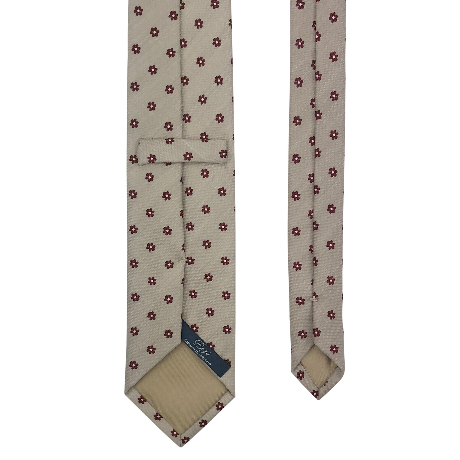 Tie in seta/lino – Motivo - Bigi Ties