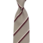 Silk/Linen tie – Striped - Bigi Ties