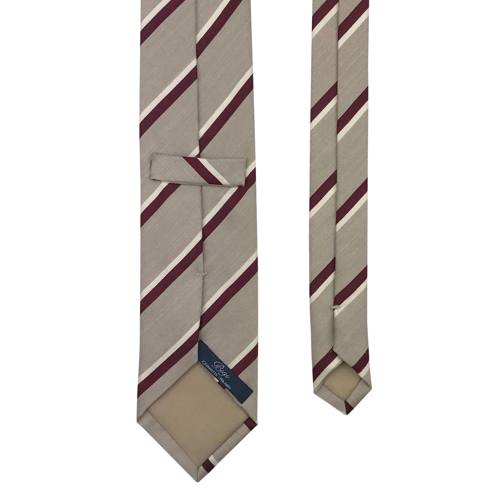 Silk/Linen tie – Striped - Bigi Ties