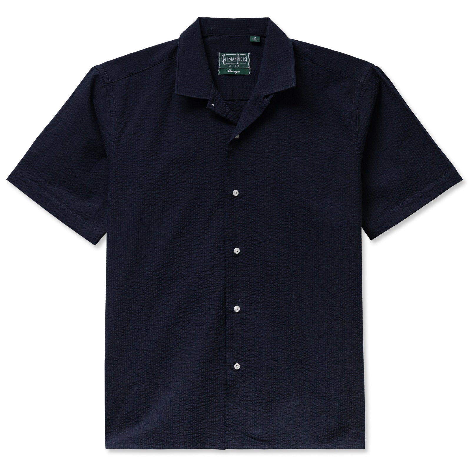 Overdye Seersucker Camp Shirt