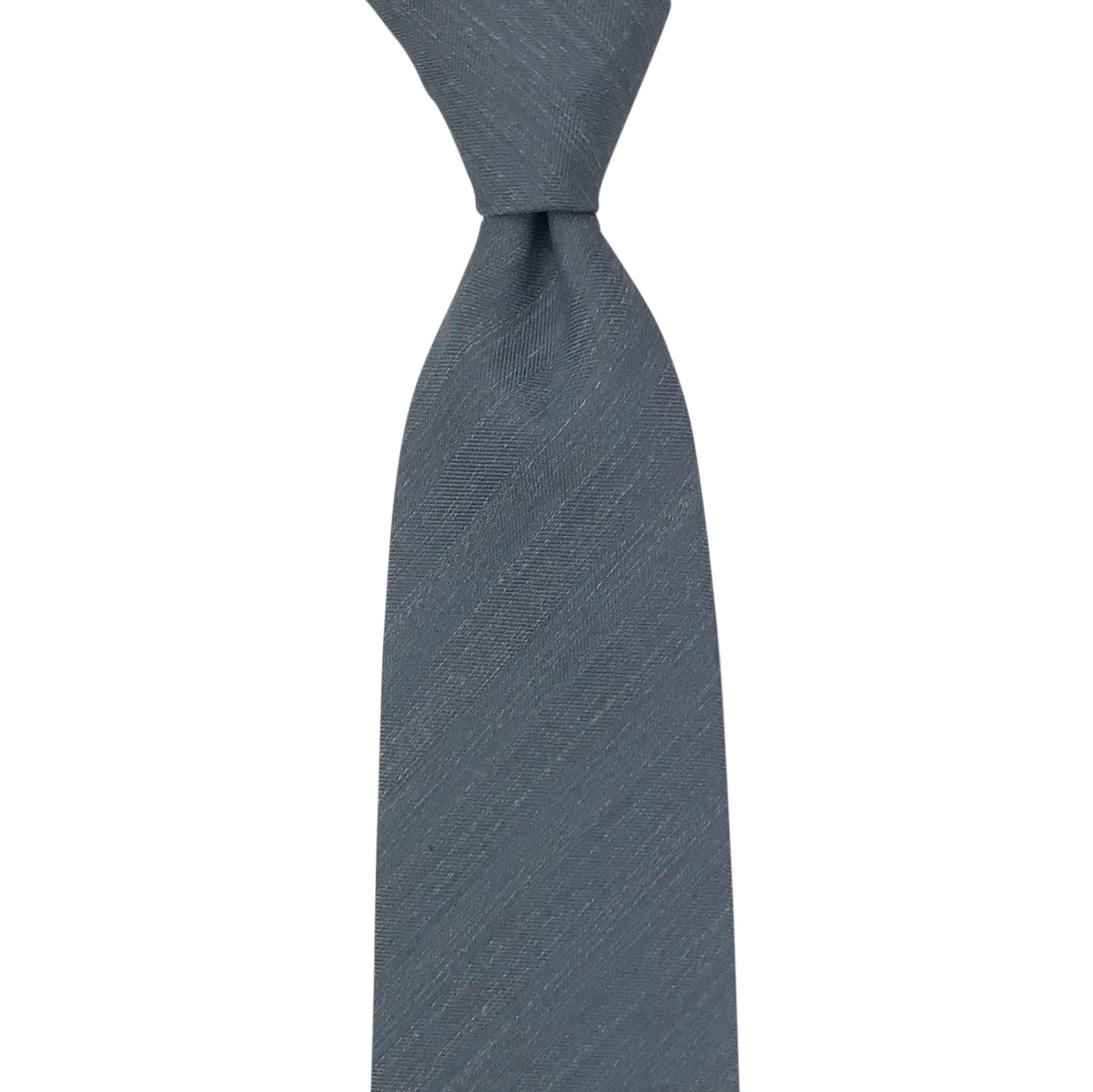 Silk Linen Tie Solid Colour