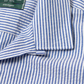 Stripe Seersucker Camp Shirt