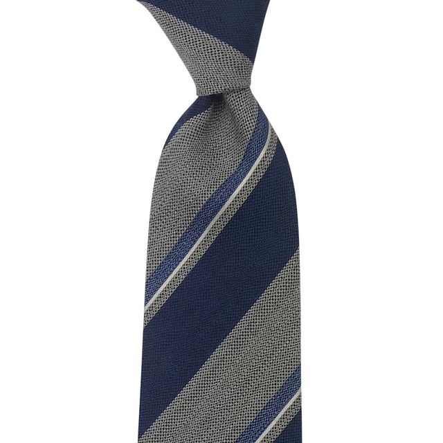 Silk/wool tie – Striped - Bigi Ties