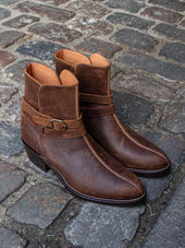 Bright Shoemakers Jodhpur Boot Waxy Rough Out Prairie