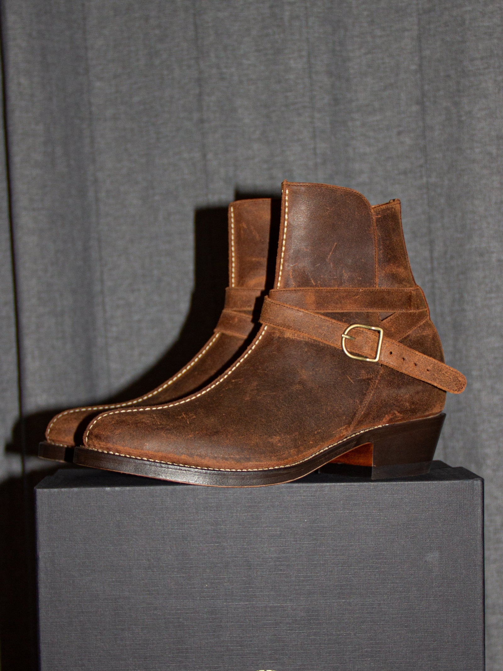 Bright Shoemakers Jodhpur Boot Waxy Rough Out Prairie