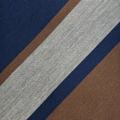 Tie in seta/cotone – Rigata - Bigi Ties