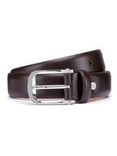 Brown Box Calf Leather Belt