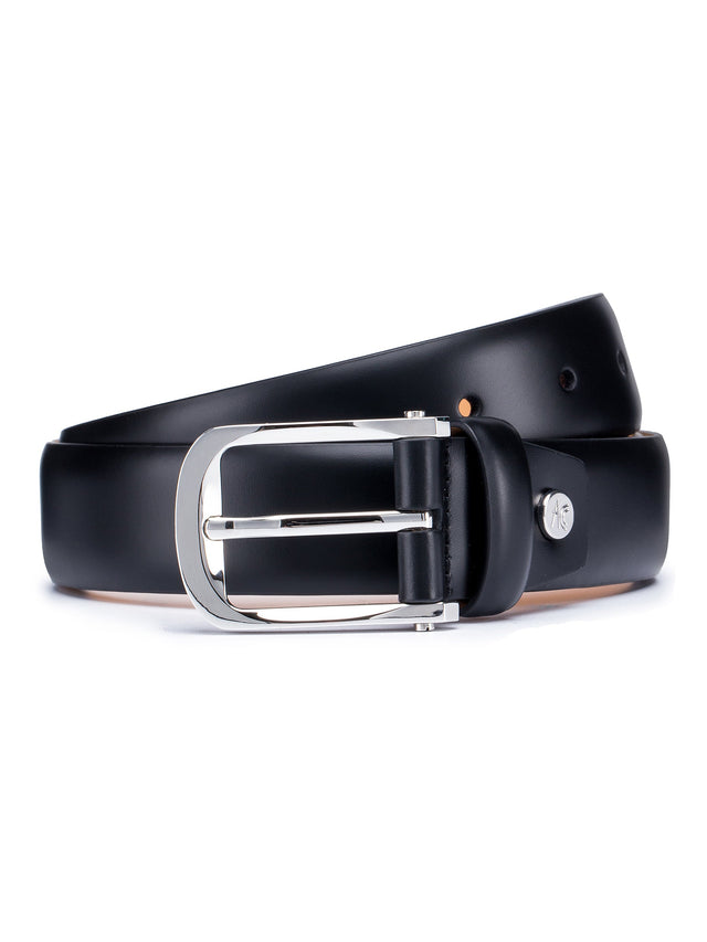 Black Box Calf Leather Belt