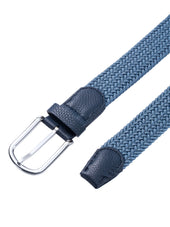 Blue Stretch Braided Belt