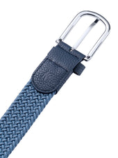 Blue Stretch Braided Belt