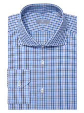 Blue Checked Shirt - Elgin Fit (SLIM)