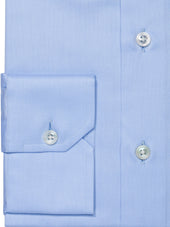 120s Sky Blue Twill Shirt - Elgin Fit (Slim)